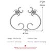 Gothic Black Scorpion Ear Cuff Punk Hip Hop Simulation Scorpion Ear Wrap Fashion Halloween Party Statement Non Piercing Ear Jewelry for Women Men