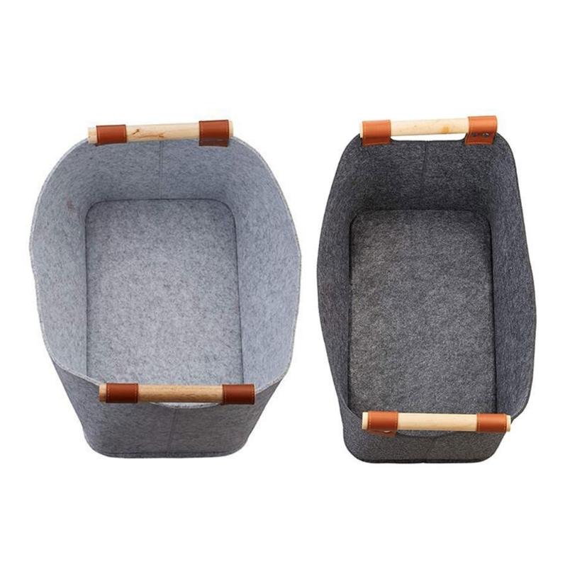 Contemporary Felt Wood Storage Bag Large Capacity Firewood Carriers Essential for Warm Fireplaces and Outdoor Activities