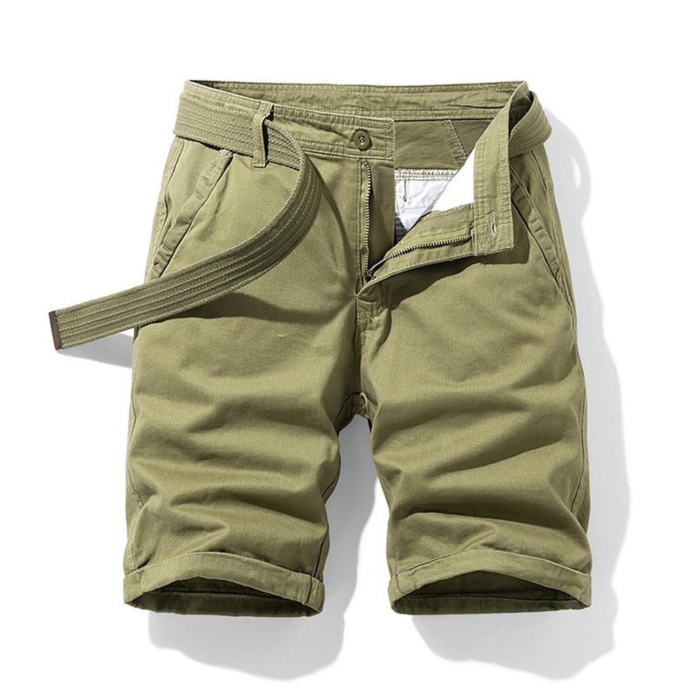 Summer Shorts Pants Men Cotton Solid Casual High Quality Business Social Shorts Men Bermudas Loose Luxury Khaki Joggers