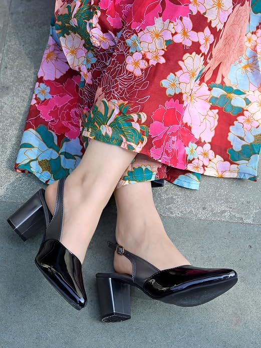 Shoetopia Damskie czółenka wsuwane Wygodne letnie obuwie dla kobiet