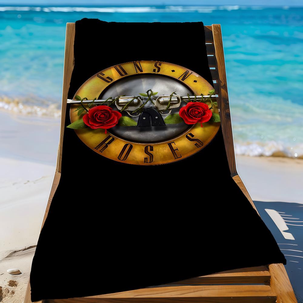 Bnad G-Guns N R-Roses-S Towel Sports Quick Dry Travel Camping Gear Sandproof Soft Light Large Beach Towel