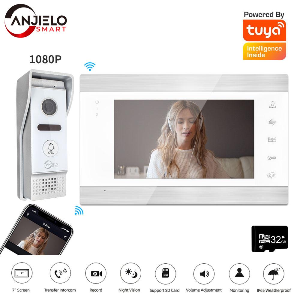 thumbnail image 2 of 2-Wire Video Intercom System With 1080P Camera & 7" Touch Screen - WiFi Smart Door Phone With Motion Detection & Remote Unlock 2 of 9
