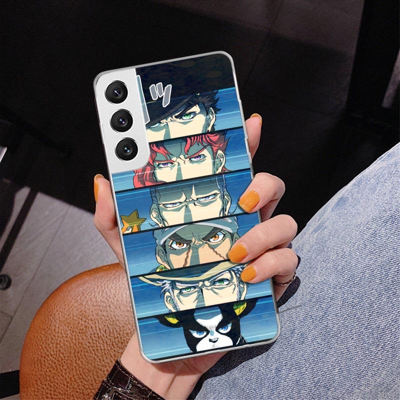 JoJo's Bizarre Adventure Stardust Crusaders Phone Case For Samsung Galaxy S24 S25 Edge S26 Ultra S23 S22 S21 Plus S20 FE + Perso