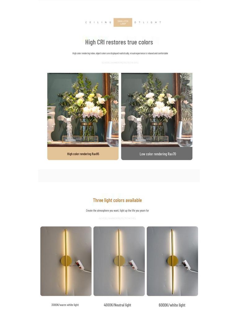 Modern Minimalist Wall Lamps for Bedroom, Living Room, Staircase & Corridor