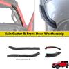 Car Roof Rain Gutter Extension Front Door Waterproof Seal Strip for Jeep Wrangler JL JLU Gladiator JT 2026 2026 2026 Accessories