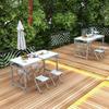 Aluminum Alloy Portable Folding Table and Chairs for Outdoor Market Promotions