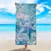 Beach Towel Starfish and Seashell Print Towel for Men and Women Ideal for Summer Beach Trips and Outdoor Activities