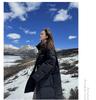 Women's Mid-Length Korean Style Thick Down Cotton Coat - Extra Thick, Loose, Over-the-Knee Design
