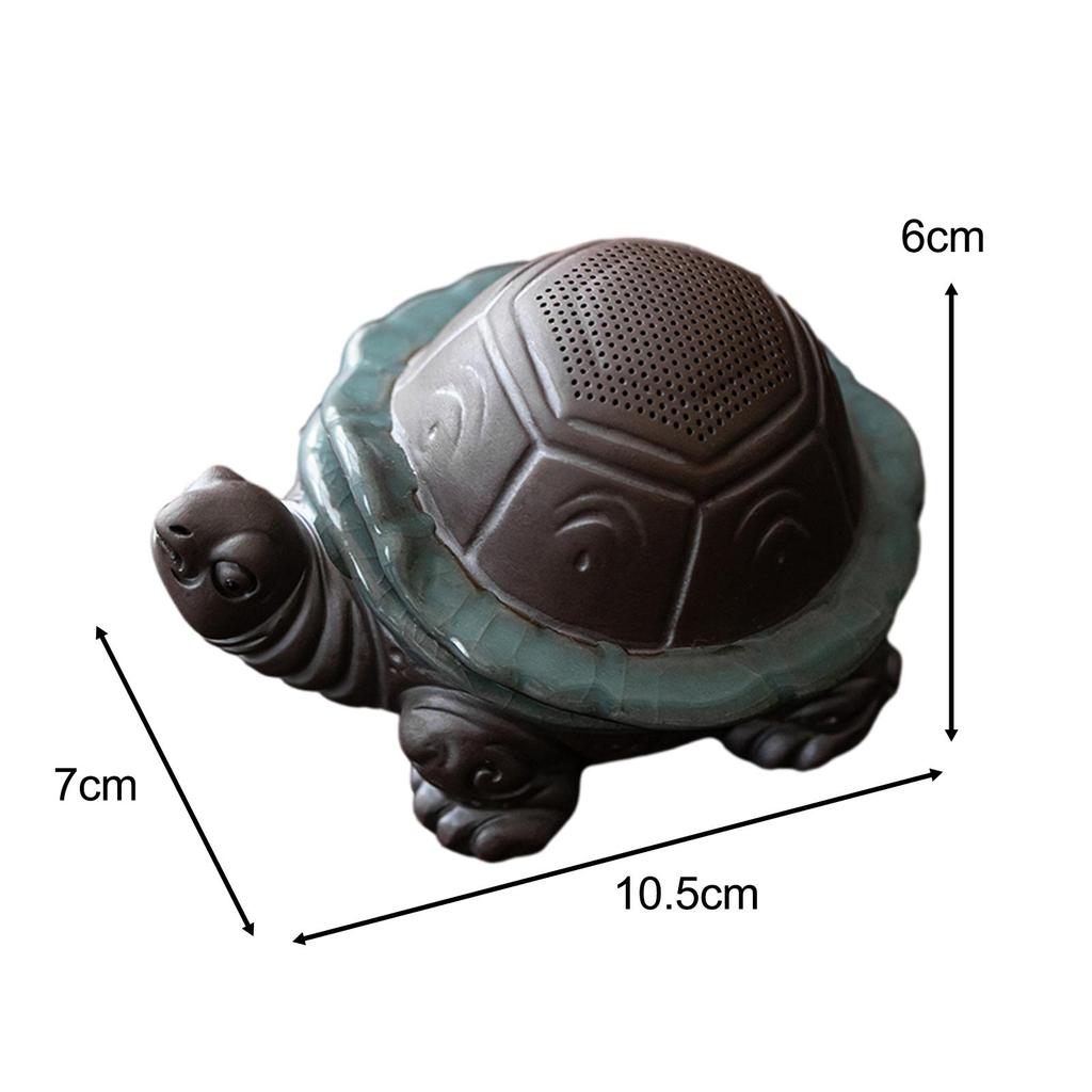 Tea Pet with Tea Filter Shelf Table Tea Room Clay Decoration Detachable Dining Room Tea Infuser Mini Sculpture Turtle Statue
