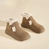 Fashion Round Toe Plush Ladies Shoes Winter Platform Boot Y2k Comfortable and Elegant Ankle Designer Luxury Chic Warm Women's Snow Boots