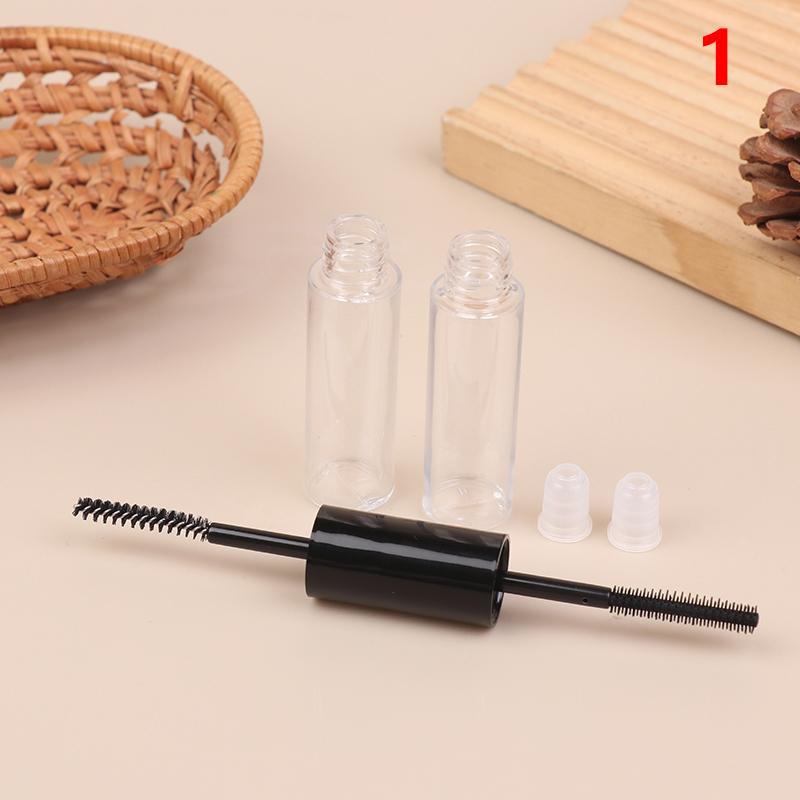 Double-Ended Empty Mascara Tube Eyeliner Lip Gloss Tubes With Wand Applicator Eyelash Cream Container Plastic Lipstick Lip Balm
