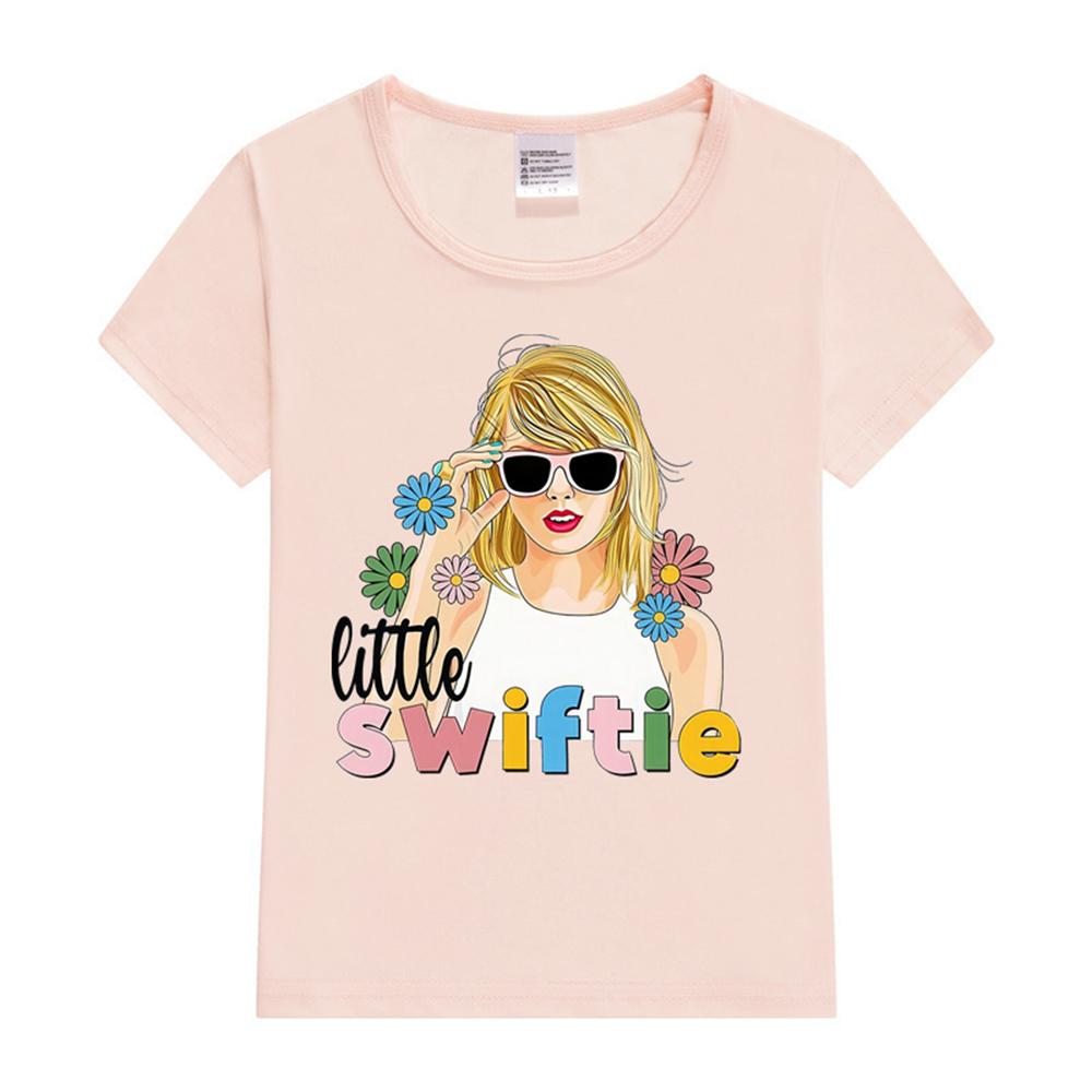 Hot Sale Little Swifty Kids T-Shirt Print Kids T Shirt Cute Girls Summer Tops Baby Boys Clothes Children Short Sleeve T-shirt