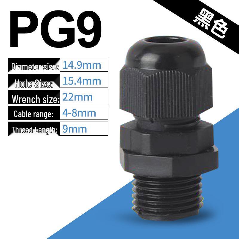 Nylon Waterproof Cable Connector - PG7/9/11/M12/M16 Sealing Gland