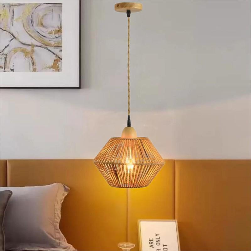 Bamboo Weaving Wall Lamp: Retro Wabi-Sabi Style for Tea Rooms and Bedrooms