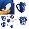 Szkolny plecak 3D Sonic The Hedgehog dla dzieci Kolorowy wzór Idealny dla fanów gier wideo!