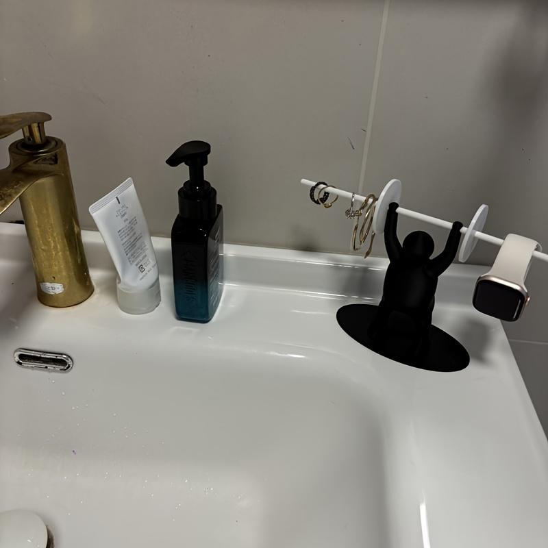 Stylish 3D Funny Weightlifting Toilet Paper Holder | Durable PLA Material, Bathroom Organizer, Unique Indoor Decor, Playful Design