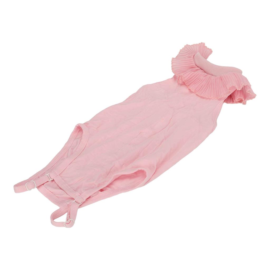 Cat Recovery Suit Lace Neckline Prevent Licking Adjustable Buckle Cat After Surgey Wear for