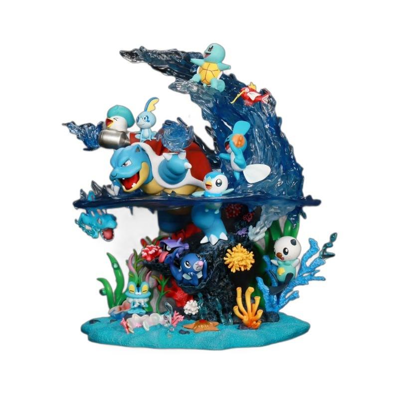 Pokemon Gk Water Squirtle Water Arrow Turtle, Burst Dragon, Fire, Small Fire Dragon, Boxed Figure