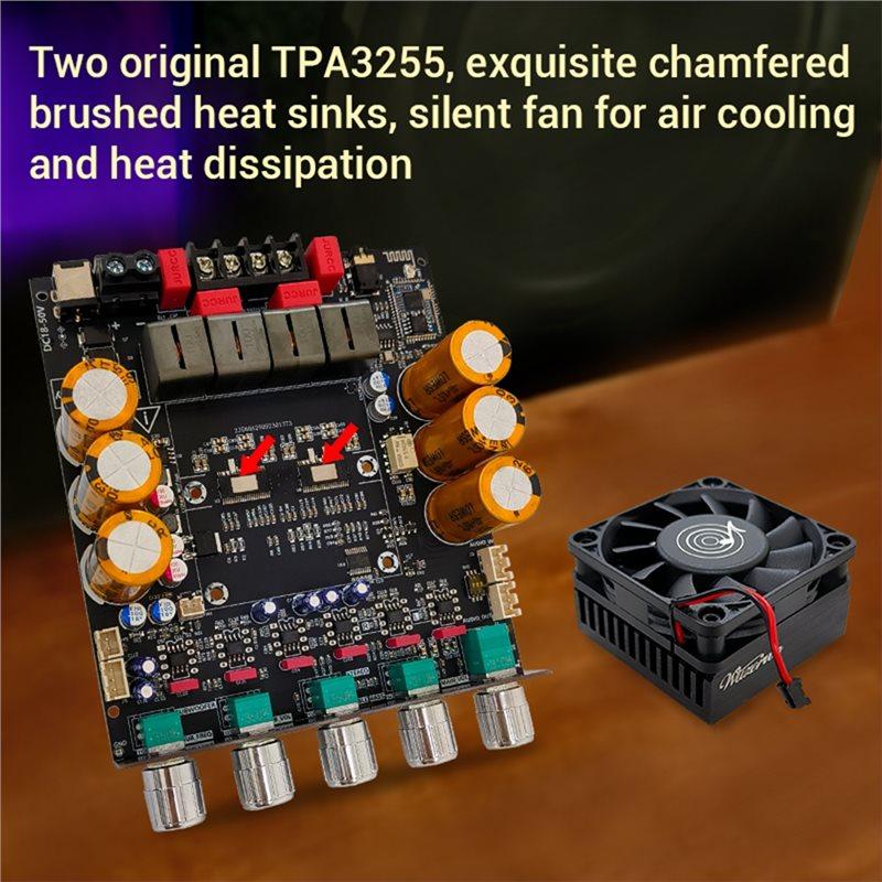 SUB1200Q Bt Amplifier Board QCC3034+ES9023 With Subwoofer Extension Bluetooth Digital Amplifier Board 600W X 2