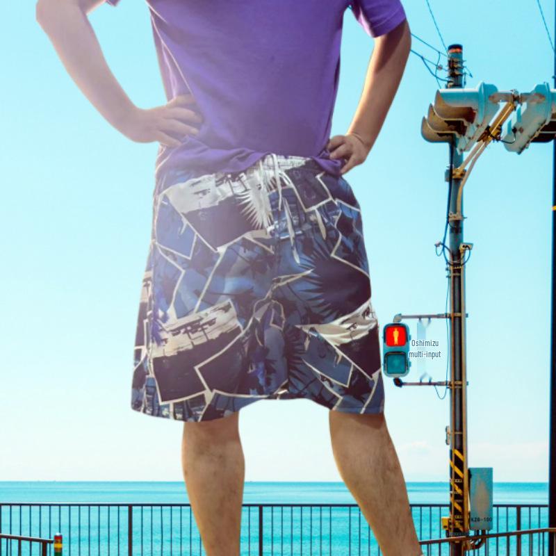 Men's Quick-Dry Camouflage Beach Shorts: European & American Style Swimming and Casual Wear