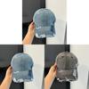 Vintage Style Denim Baseball Cap With Airy Design And Adjustable Closure For Daily Wear