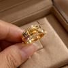 Romantic Bow Shape Cubic Zirconia Rings for Women Light Luxury Shiny CZ Geometry Rings Birthday Wedding Engagement Jewelry Gift