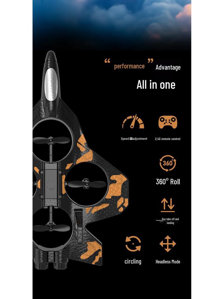 Child's Durable Induction Drone: Long Battery, Collision-Proof Remote-Control Airplane