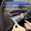 Para BMW Serie 5 i5 G60 2025-2026 Panel de salpicadero de material ABS y Cuero Decoración Marco interior Accesorios de interior de coche