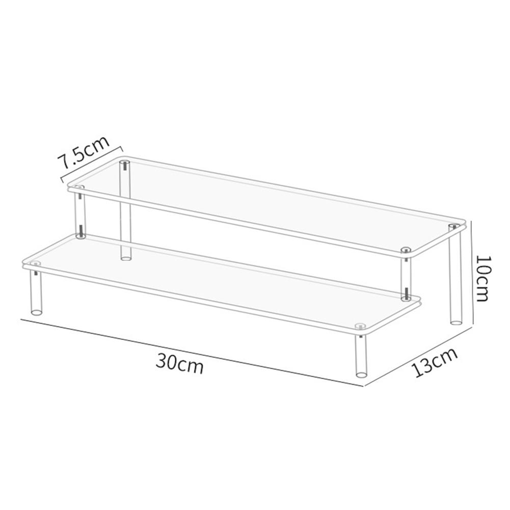 

Акриловые подставки-органайзеры для дисплея 2/3 яруса, подставка для парфюмерии, прозрачный дисплей, домашняя подставка для кукол, держатели для хранения, полка