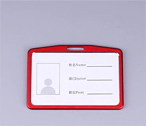 Aluminium Alloy Employee Name ID Card Cover Metal Work Identity Badge ID Business Case Credit Card Holder Wallet Case