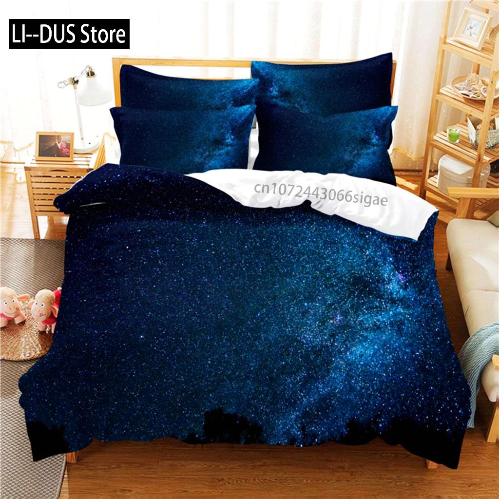 Starry Night Bedding Set Duvet Cover Set 3d Bedding Digital Printing Queen Size Bedding Set Fashion Design