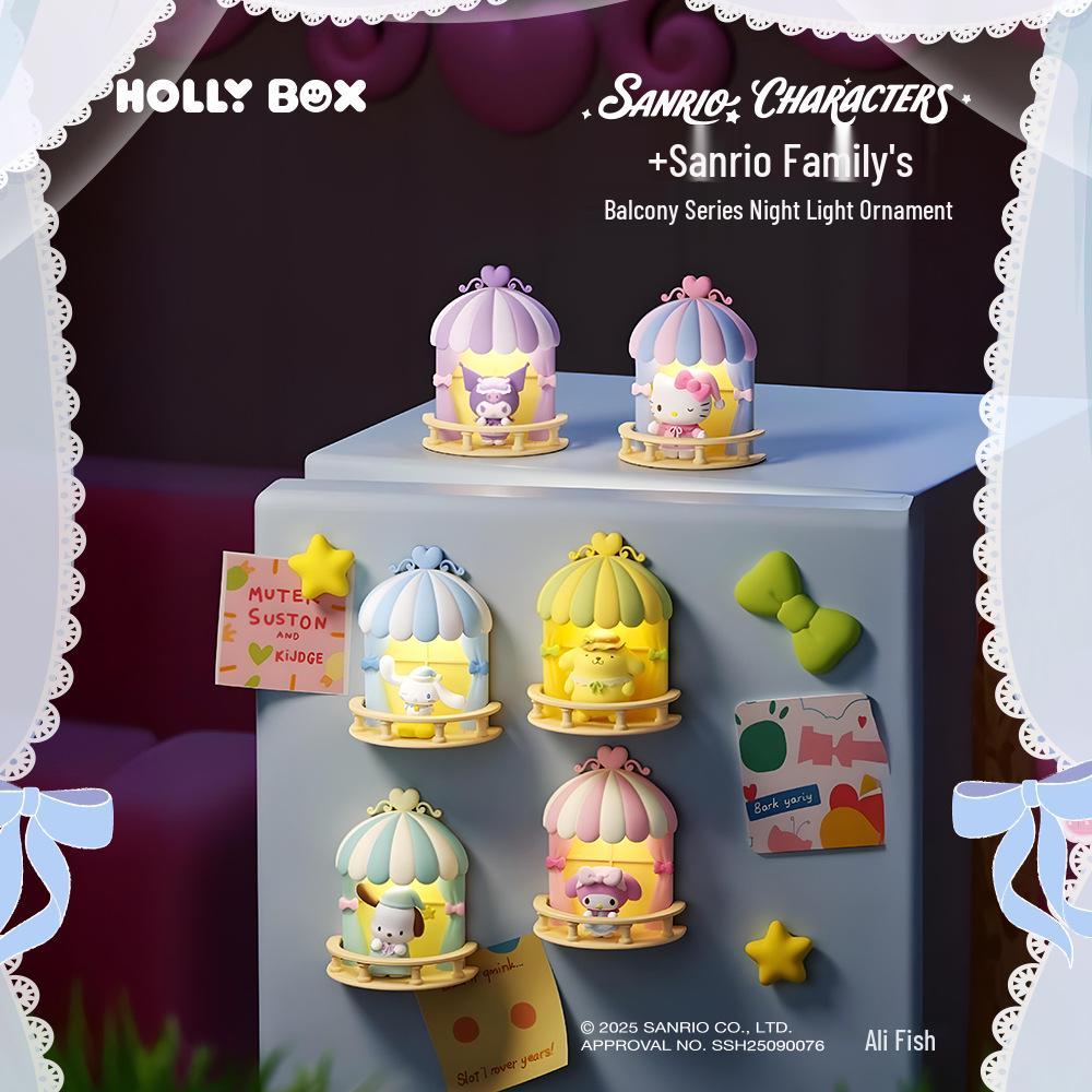 Sanrio My Melody & Hello Kitty Night Light Ornament - Trendy Play Figure Gift