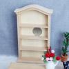 1:12 Dollhouse Japanese-Style Arc Top Bookcase Wall Cabinet Retro Mini Furniture Model