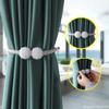 Magnetic Curtain Tiebacks Braided Ball Buckle Punch Free Drapery Clips Holdback