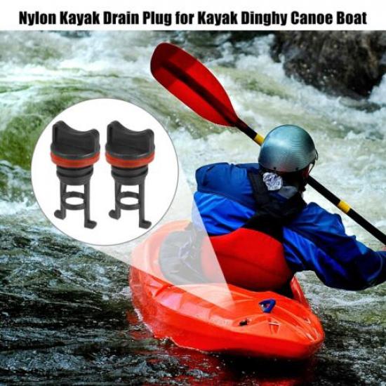 2pc Nylon Kayak Drain Plugs Thread Drain Plugs for Kayak Dinghy Canoe Boat