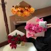 5Pcs Creative Envelope Flower Boxes Hand-Folded Flowers Gift Bag Florist Bouquet Packaging Materials Diy Wedding Party Supplies
