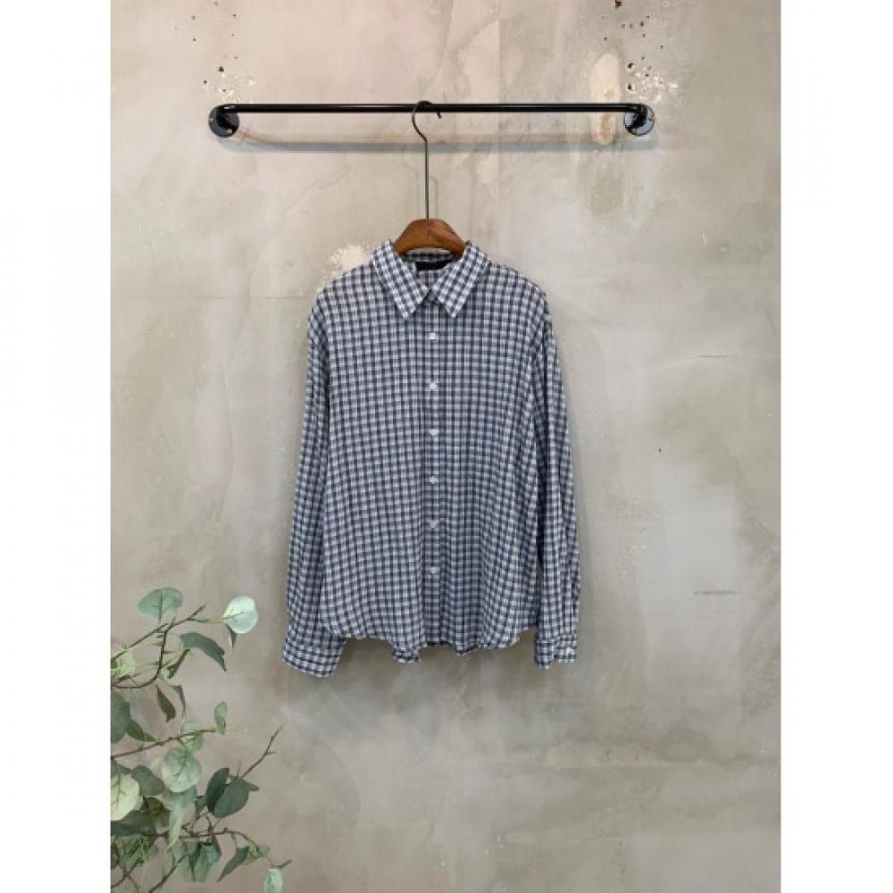 C S In The Room Dogi CheCk Pattern pIntuCk looSe Fit Long Sleeve Shirt 3 ColorS