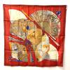 HERMES Japanese pattern fan BRISE DE CHARME Enchanting breeze Carre 90 Scarf