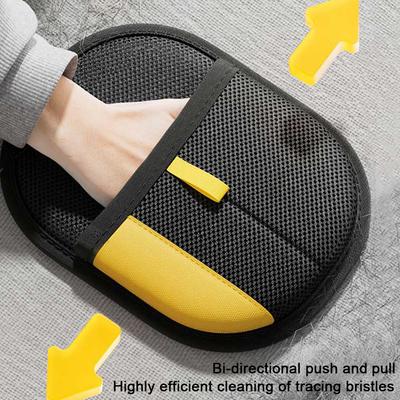 1/2/3Pcs Electrostatic Gloves with Brush & Hook Pet Hair Remover Glove Anti Static Hair Removal Glove for Couch Furniture Carpet