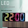 Large Screen Colored Font Electronic Alarm Clock - Bedside Edition