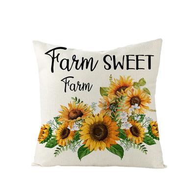 Federa Cuscino con Stampa Girasole Nordic Estiva Decorazione per la Casa per Cuscino da Divano / Copricuscini Spedizione Diretta Hogar