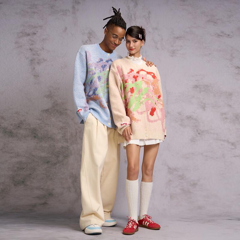 CANOTWAIT Crayon Style Jacquard Cardigan