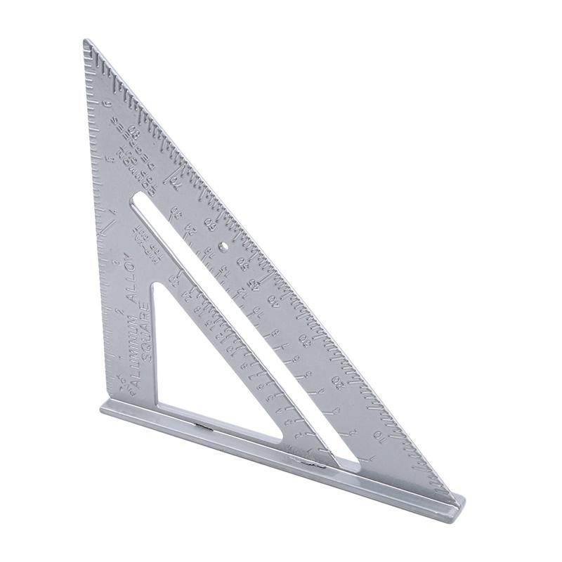 Triangle Ruler Stainless Steel Protractor Miter Carpenter Measurement Tool