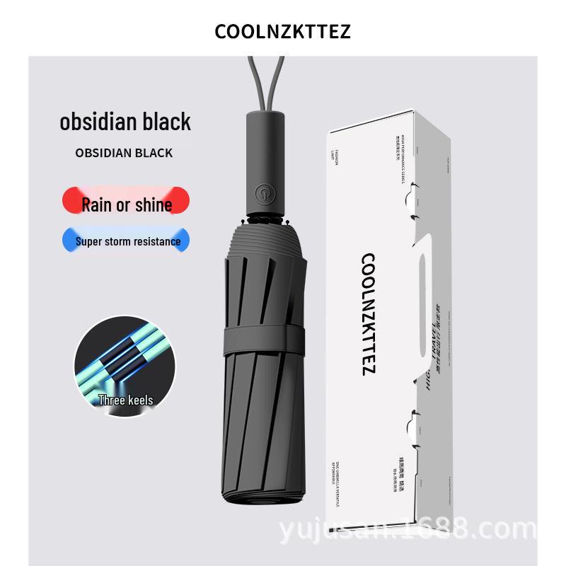 Men's Large 144-Rib Automatic Umbrella with Sun Protection and Custom Logo