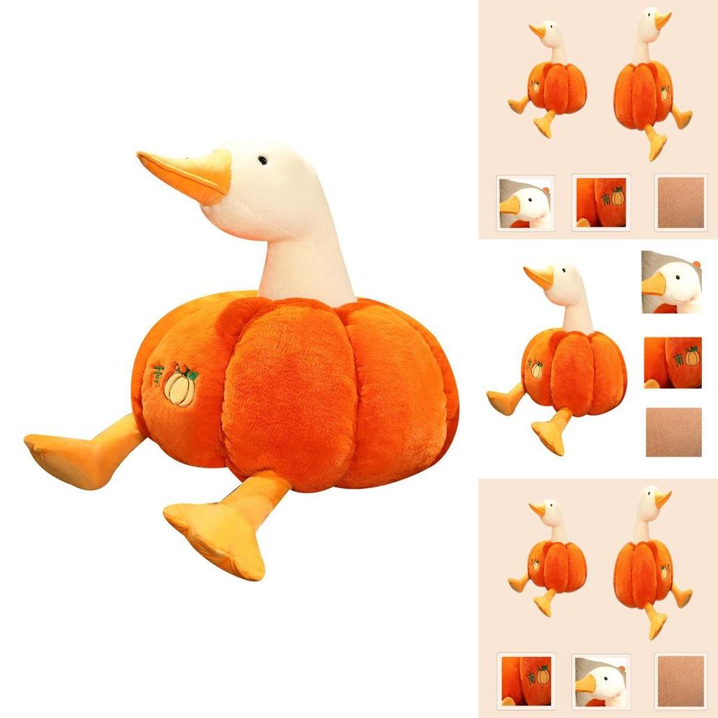 Pumpkin Duck Plush Toy Cute Gift For Kids And Animal Lovers