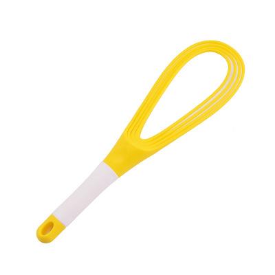 Kitchen Gadget 1pcs Multifunction Rotatable Balloon And Flat Whisk Egg Beater Plastic Hand Knead Dough Blender Egg Mixer Tools