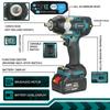 1/2 Square Cordless Wrench 800N.m Cordless Electric Impact Wrench 388VF Li-ion Battery Power Tool for Makita 18V Battery