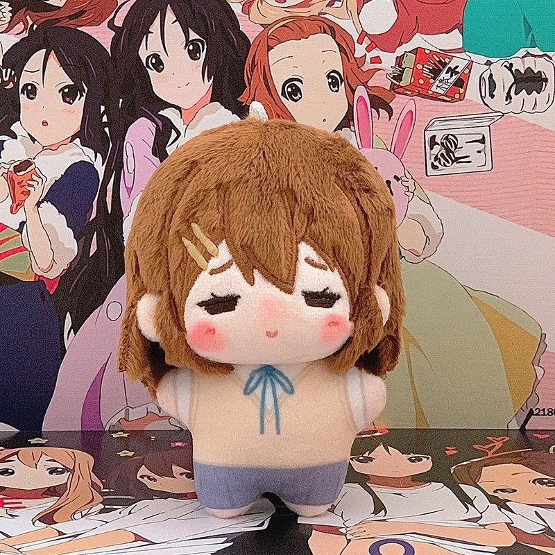 Japanse Anime Hirasawa Yui Akiyama Mio Gezichtsborduurwerk Pluche Gevulde Pop Schattige Schoudertas Hangende Ornamenten Verjaardagen Cadeaus