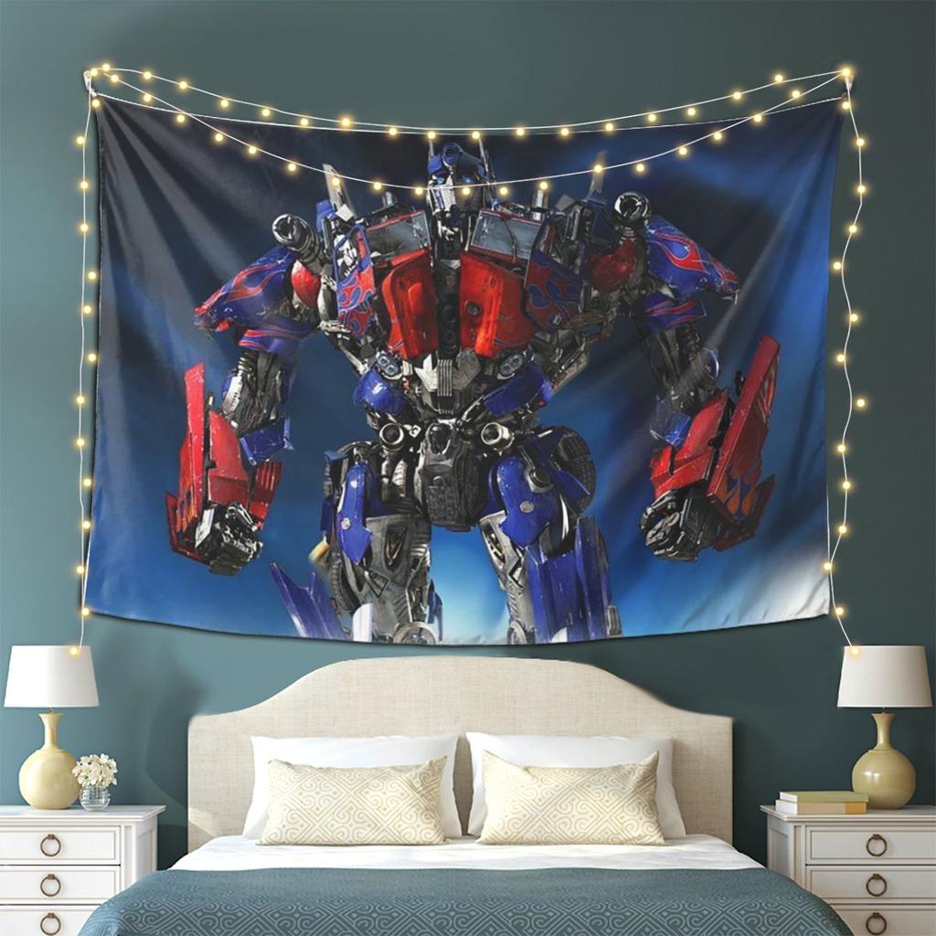 Optimus Prime Tapestry Wall Hanging Aesthetic Home Decor Tapestries for Living Room Bedroom