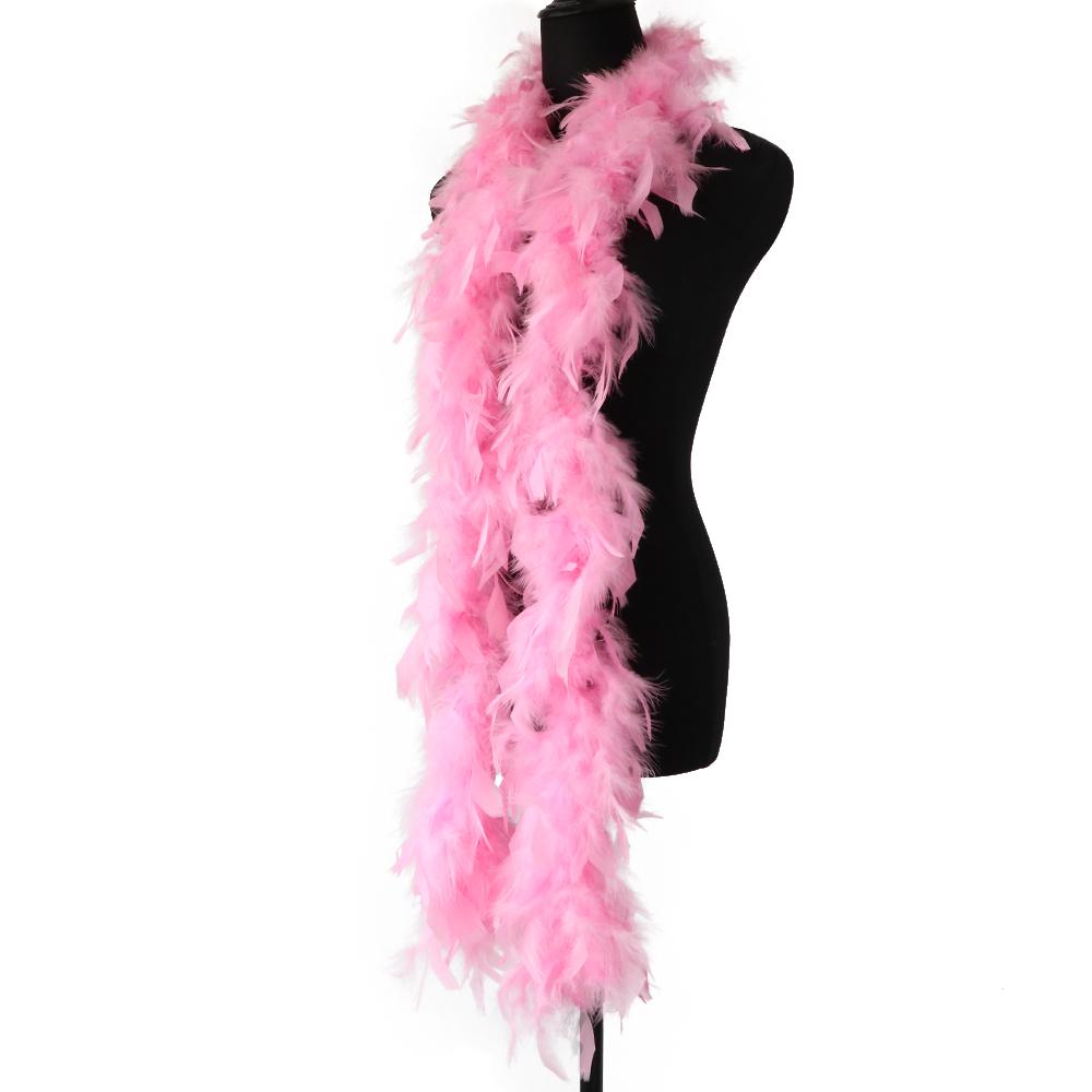 DIY 2Yards Fluffy Pink Turkey Feather Boa 38-40g Decoration for Party Wedding Clothes Dress Shawl/Scarf Diy Jewelry Accessory Craft